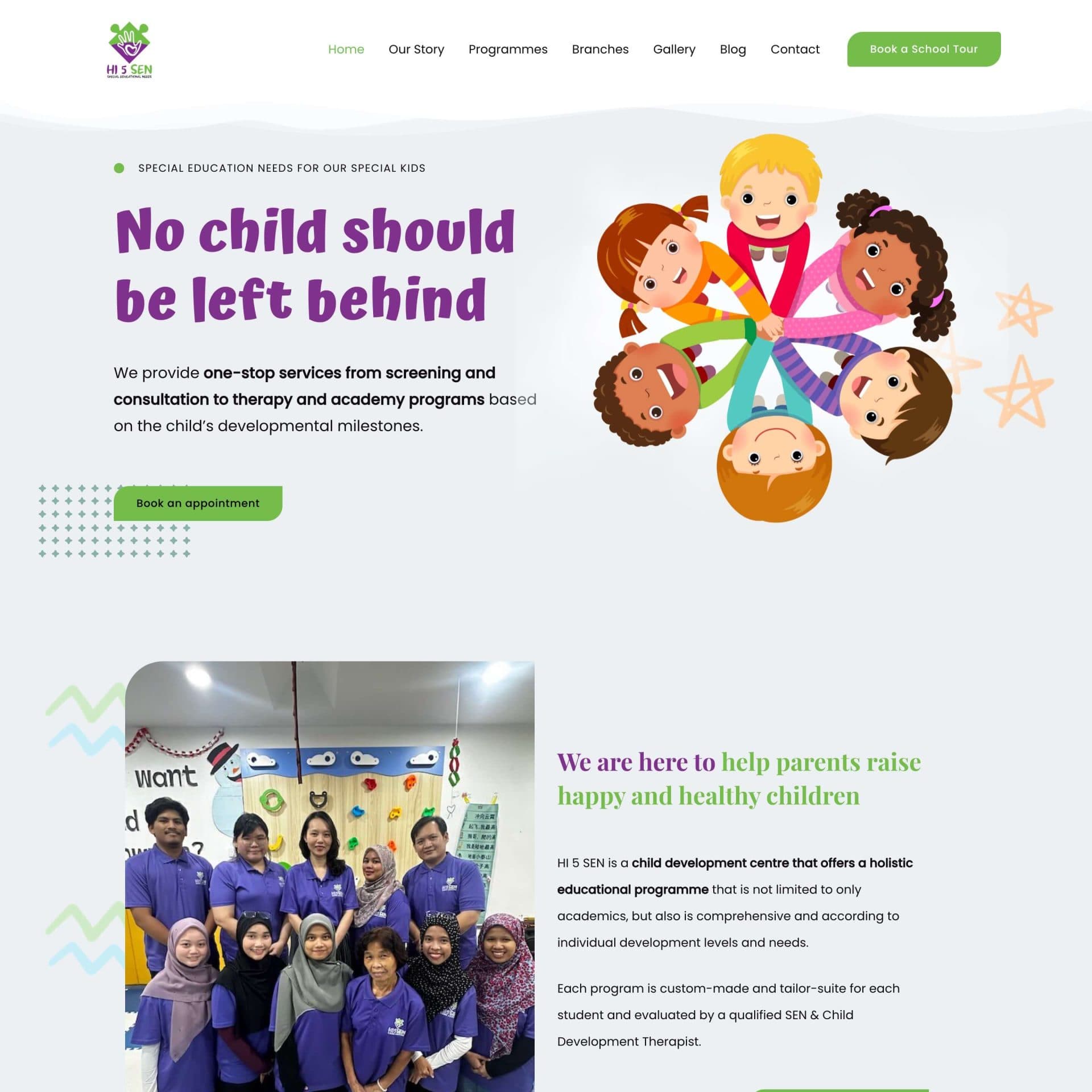 HI 5 SEN Care Centre project visual
