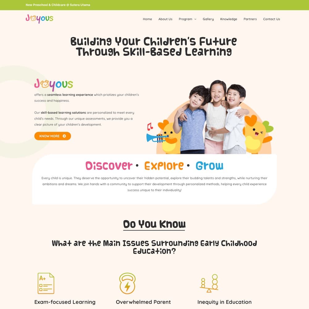 Joyous Education Group project visual