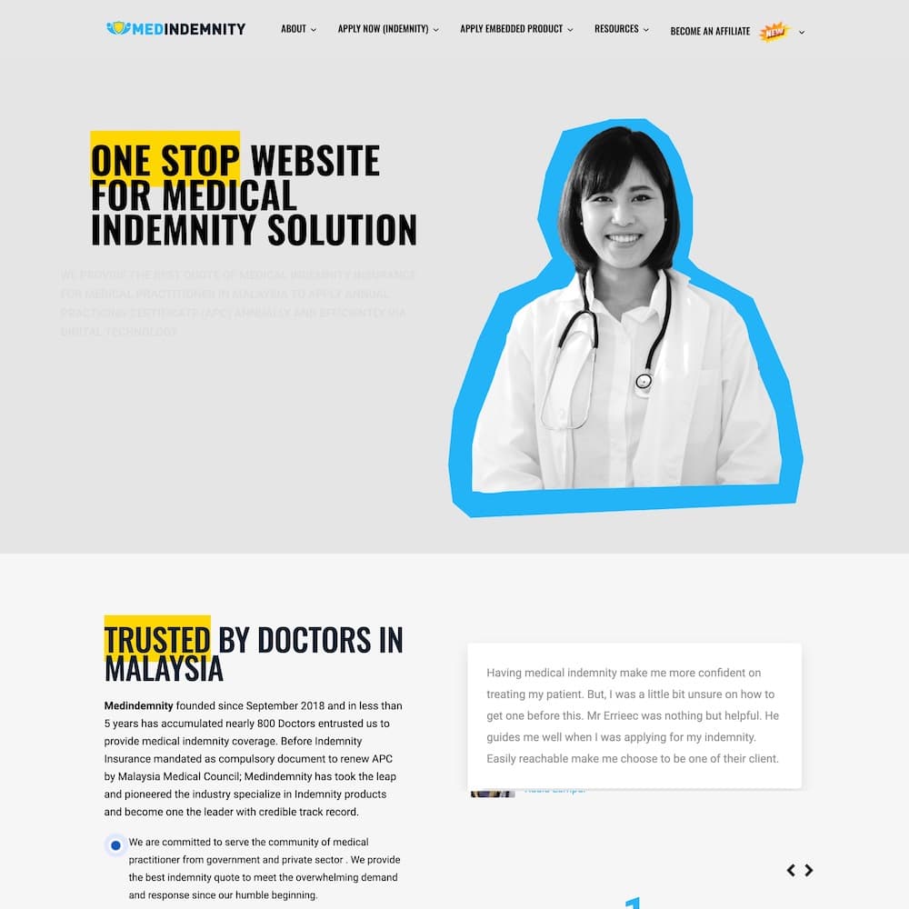 MedIndemnity project visual