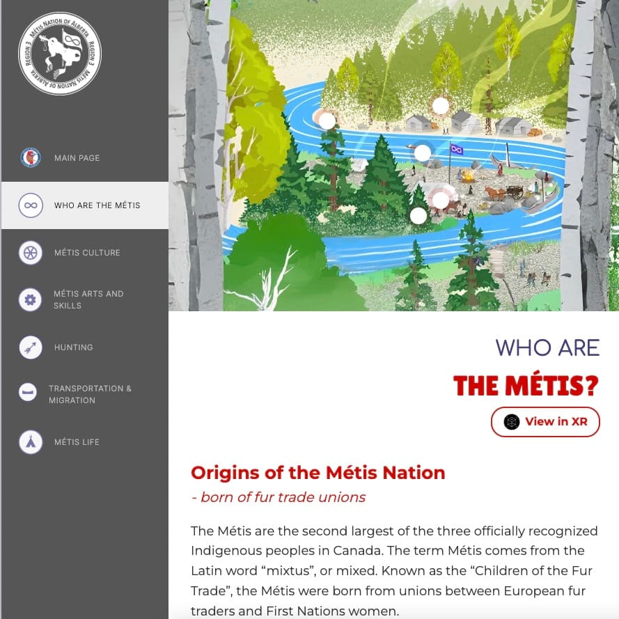 Métis Nation Online Museum project visual