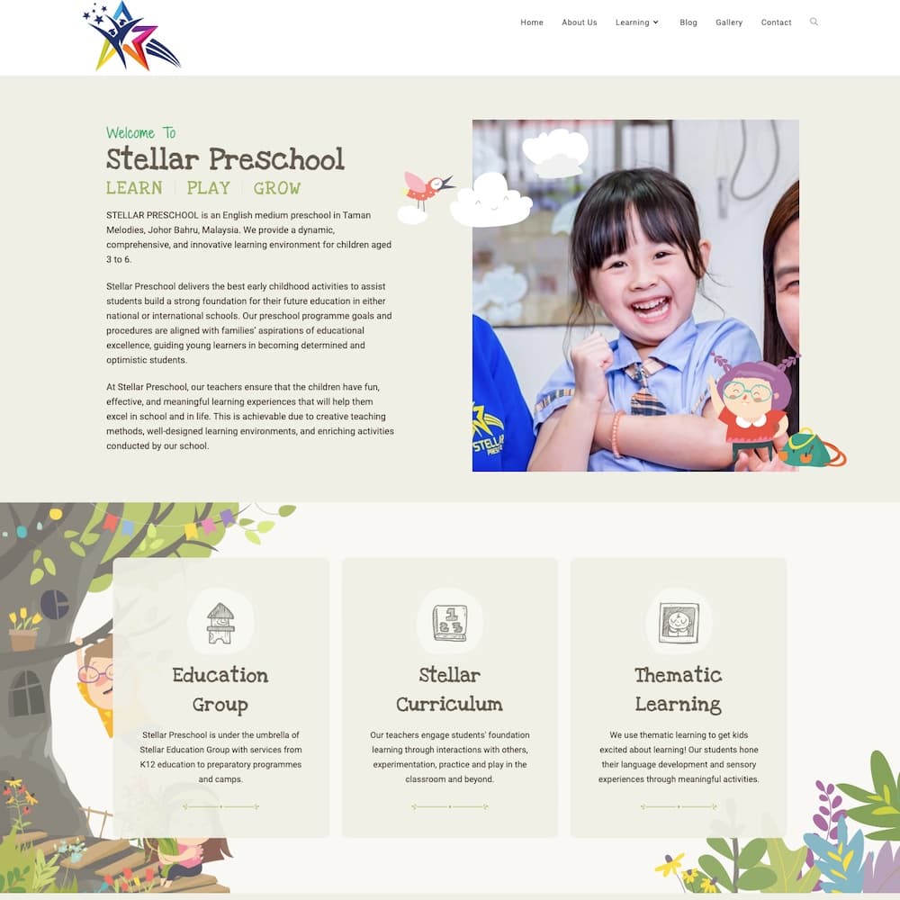 Stellar Preschool project visual