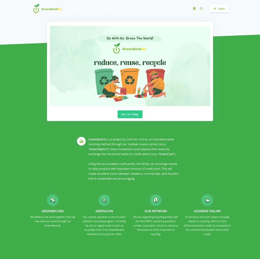 GreenBank2u project visual