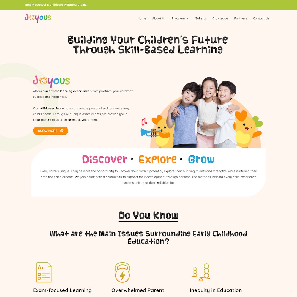 Joyous Education Group project visual