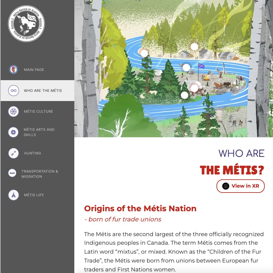 Métis Nation Online Museum project visual